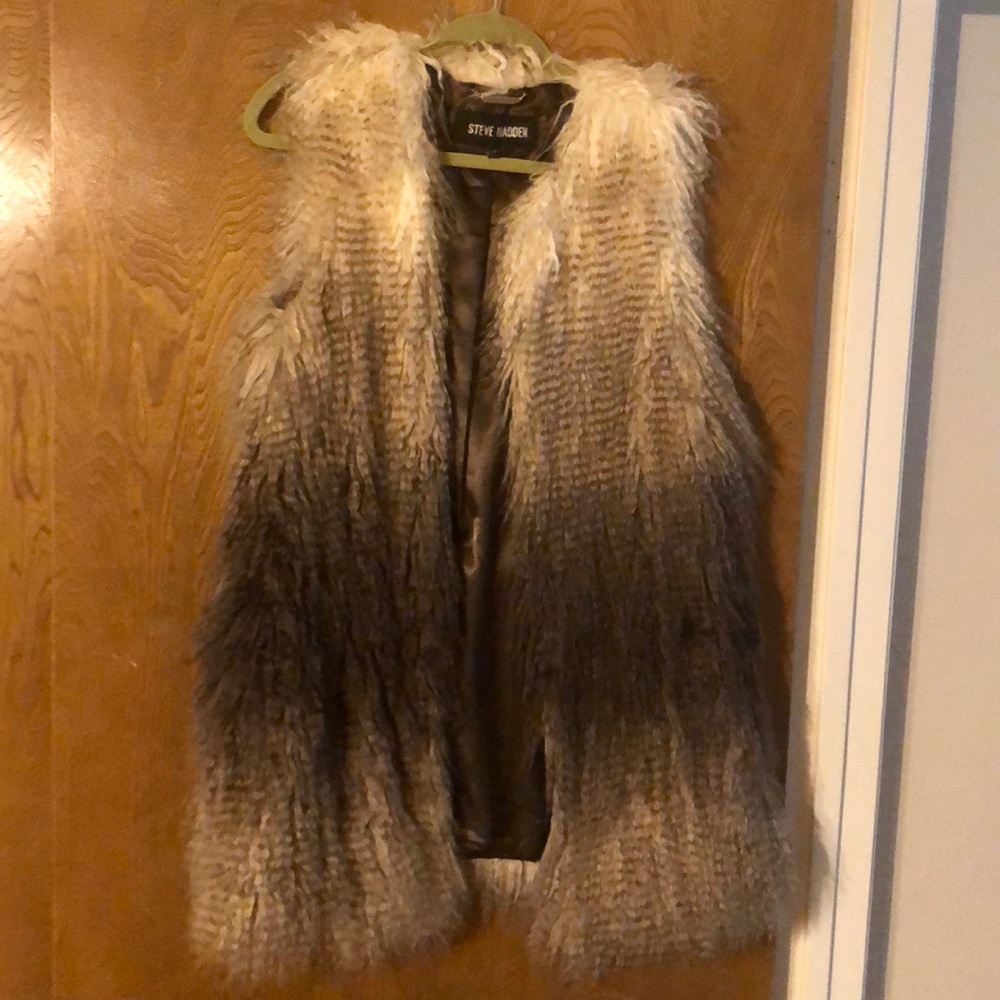 Faux fur vest